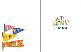 Gina B Card - Birthday Flags
