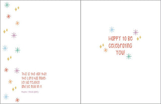 With Scripture Birthday Greeting Card - Festive Cake Slice