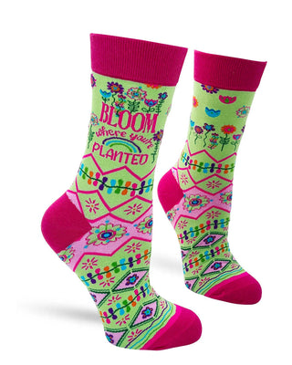 Fabdaz Socks - Bloom Where You're Planted