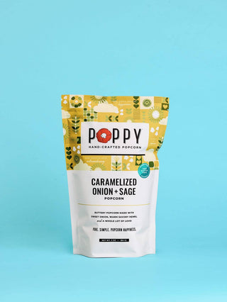 Caramelized Onion + Sage Poppy Popcorn