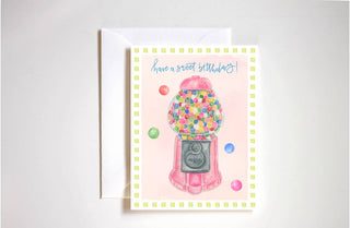 Stephanie Tara Card Have a sweet birthday gum ball machine card