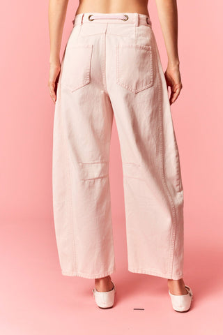 Charleston Barrel Jean Pink