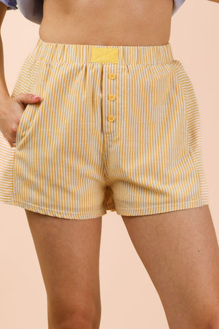Striped Boxers Yellow