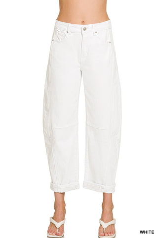 Z Barrel Jean White