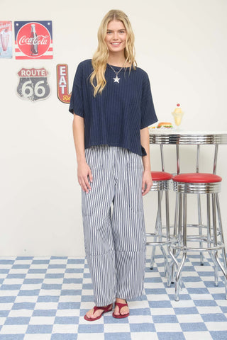 Kenna Navy Star Tee