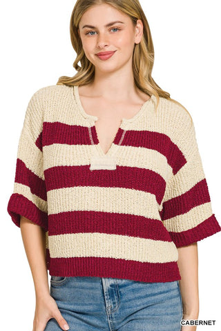 Georgia Sweater Maroon
