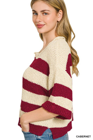 Georgia Sweater Maroon