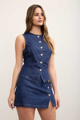 Alder Denim Vest