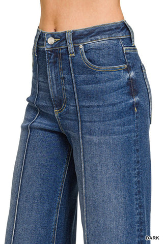 Meghan Pintuck Wide Leg Jean
