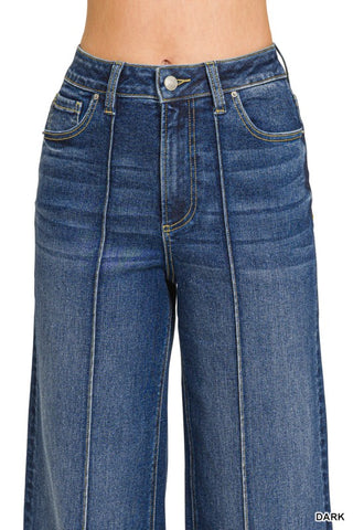Meghan Pintuck Wide Leg Jean