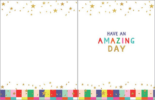 Birthday Greeting Card - Colorful Squares