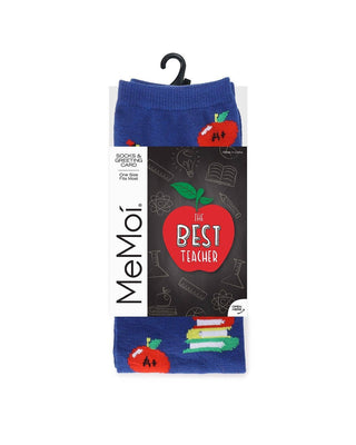 Memoi Socks - If Teachers Were Apples Greeting Card Socks