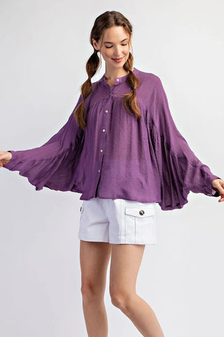 Elise Plum Top