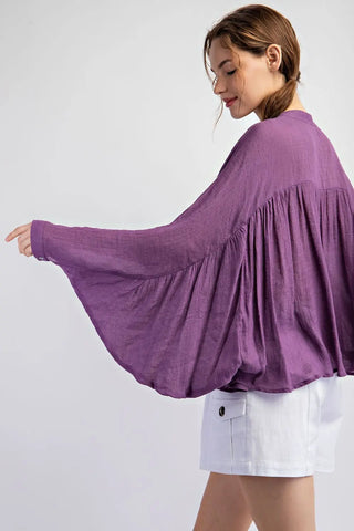 Elise Plum Top