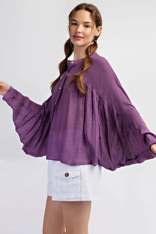 Elise Plum Top