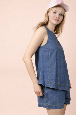 Elkhart Two Piece Chambray Set