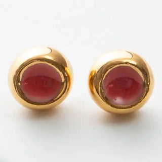 ND Sculpted Coral Porcelain Studs