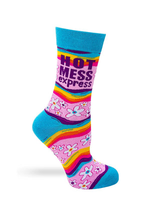 Fabdaz Socks Hot Mess Express Women's Crew Socks