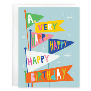 Gina B Card - Birthday Flags