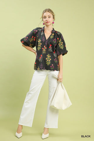 Mckinley Black Floral Top