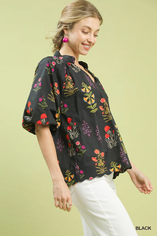Mckinley Black Floral Top