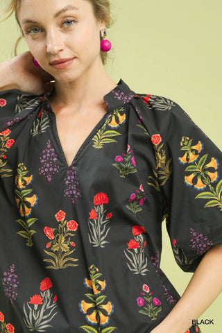 Mckinley Black Floral Top