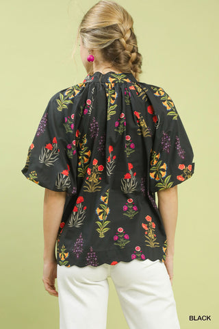 Mckinley Black Floral Top