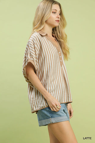 Lindsay Stripe Top