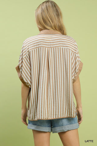 Lindsay Stripe Top