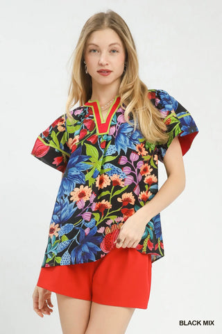Davis Floral Top