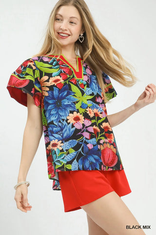 Davis Floral Top