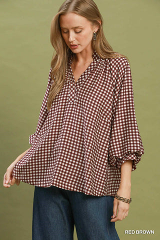 Rhett Gingham Top