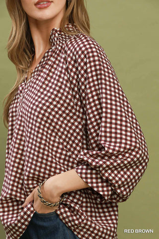 Rhett Gingham Top