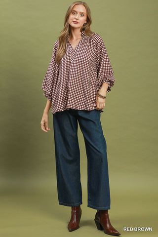 Rhett Gingham Top