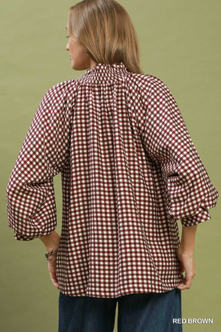 Rhett Gingham Top