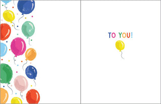 Gina B Card - Floating Balloons