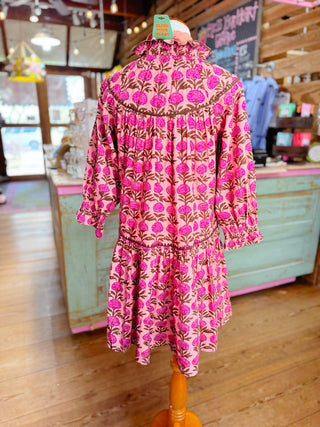 Rome Ruffle Collar Dress