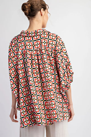 Kendra Pattern Top