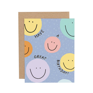 Callie Danielle Have A Great Birthday Smileys Greeting Card