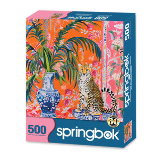 Springbok 500 piece puzzle - Cheetah and Ginger Jar