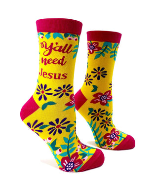 Fabdaz Socks - Y'all Need Jesus