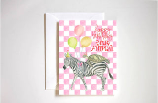 Stephanie Tara Party animal birthday card