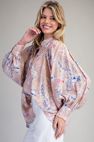 Whit Floral Top