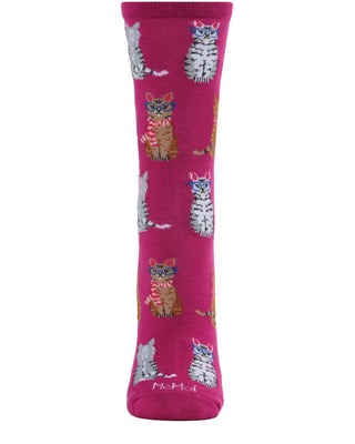 MeMoi Socks Studious Cats