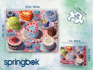 Springbok 500 Piece Puzzle -Vintage Cakes