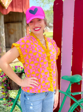 Gold Applique Ivy Jane Vest