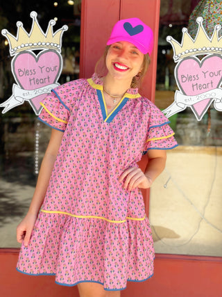 Gabi Block Print Dress