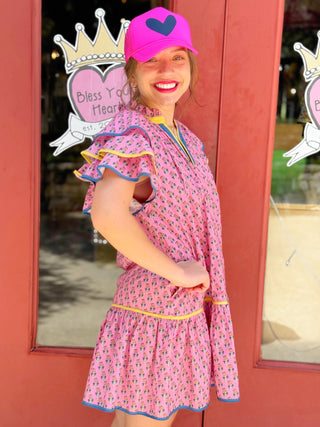 Gabi Block Print Dress
