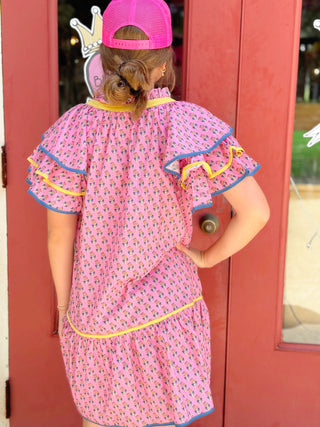Gabi Block Print Dress