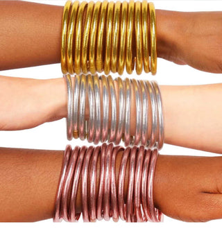Gold Budha All Weather Bangles Set of 9